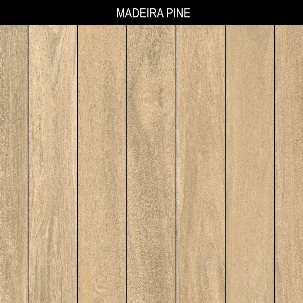 Madeira Pine Wood Effect Porcelain Wall & Floor Tile 20 x 120 (cm)