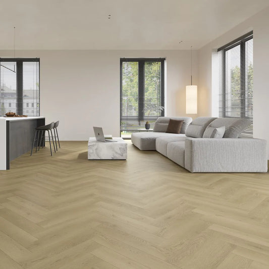 BML Herringbone Light Oak SPC Luxury Vinyl Flooring