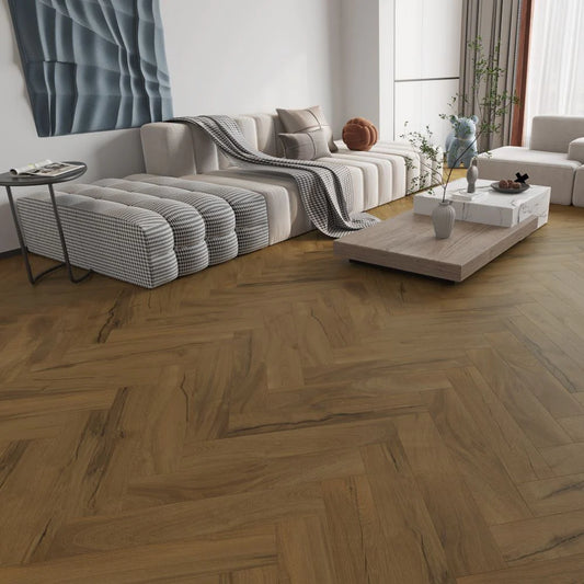 BML Herringbone Vintage Fumed Oak SPC Luxury Vinyl Flooring