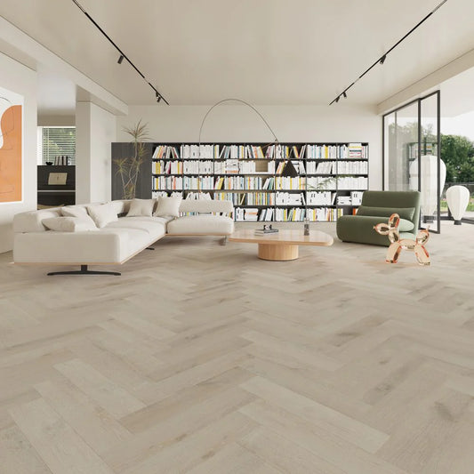 BML Herringbone Smoked Limed Oak SPC Luxury Vinyl Flooring