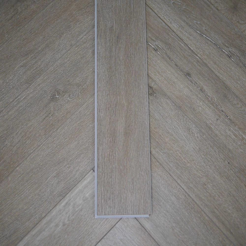 BML Herringbone Misty Smoked SPC Luxury Vinyl Flooring